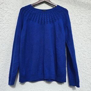 Talbots Royal Blue Crew Neck Sweater